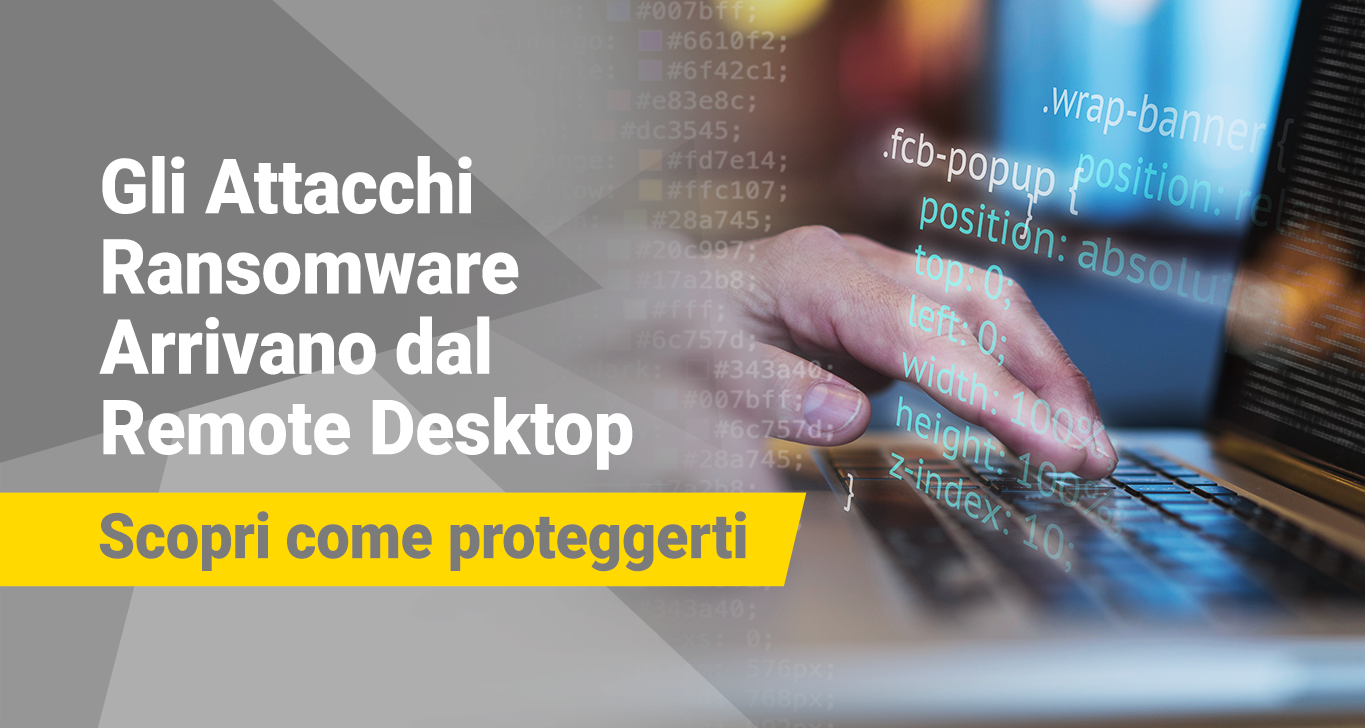 Attacchi Ransomware Remote Desktop