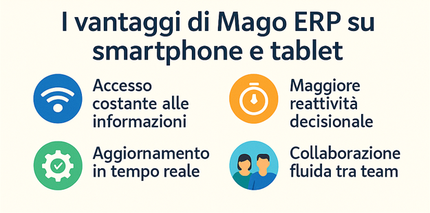 Dashboard ERP mobile Mago