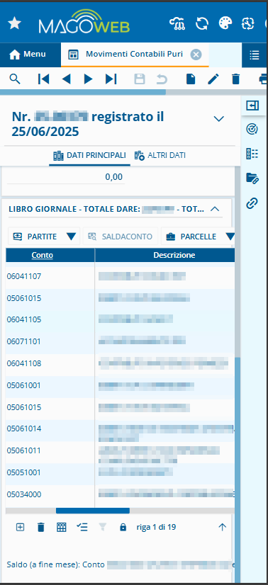 Dashboard ERP mobile Mago