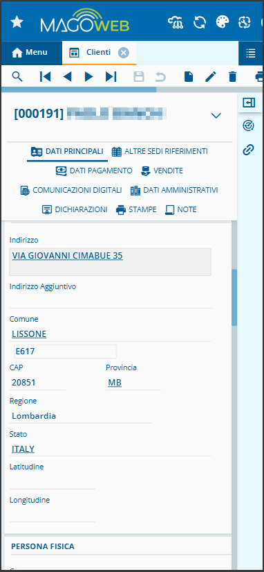 Dashboard ERP mobile Mago