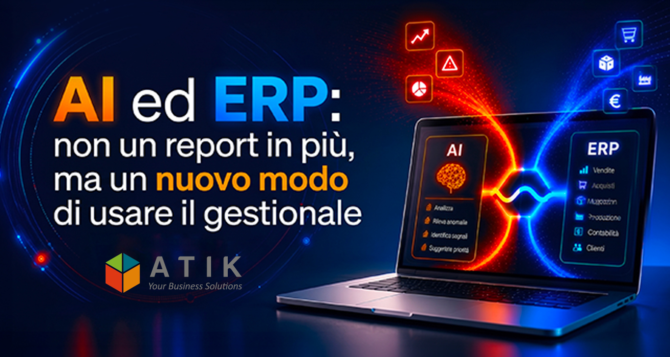 AI ed ERP: non un report in più, ma un nuovo modo di usare il gestionale