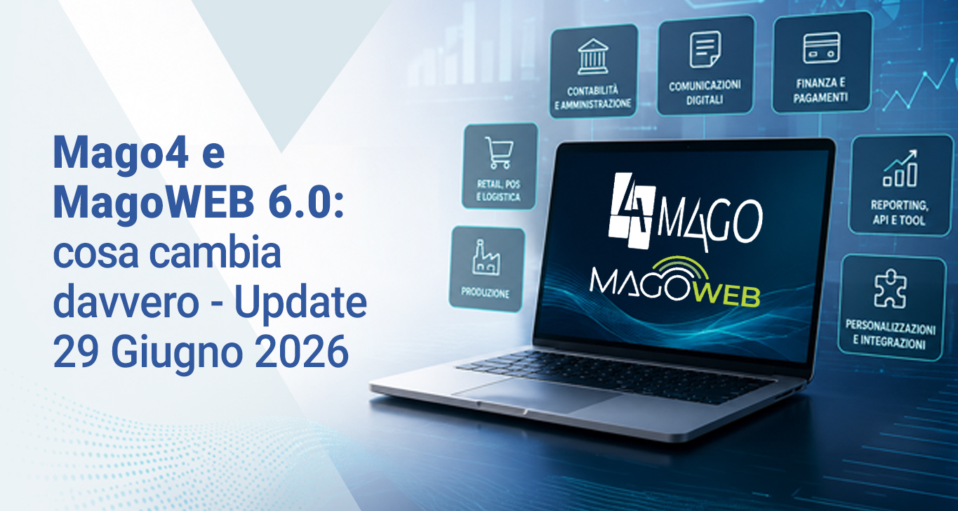 Mago4 (e MagoWEB) 6.0: cosa cambia davvero – Update 29 Giugno 2026